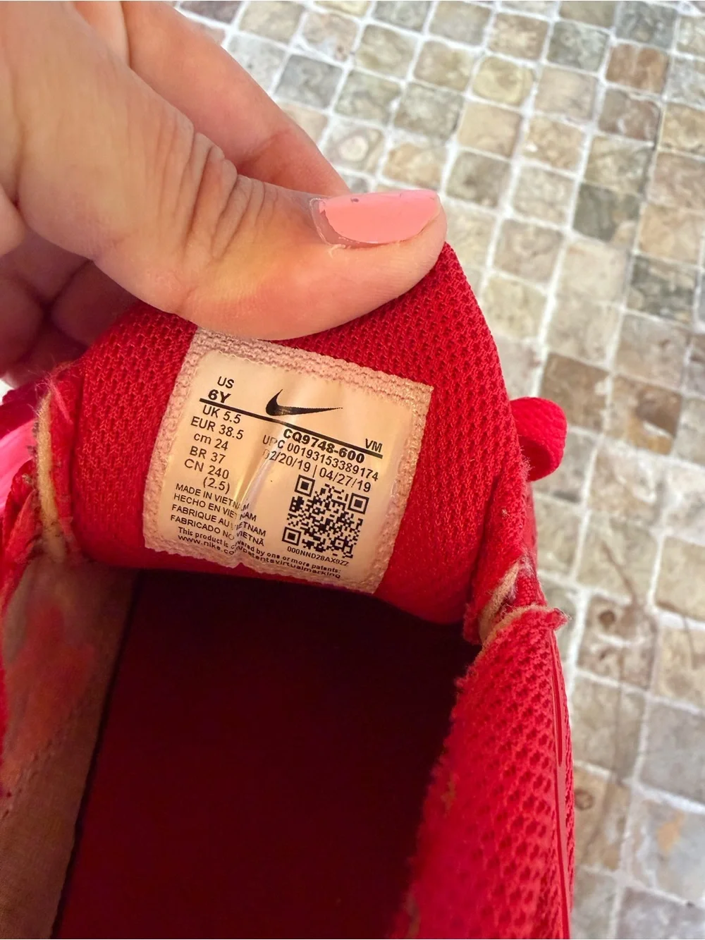 Nike red shoes